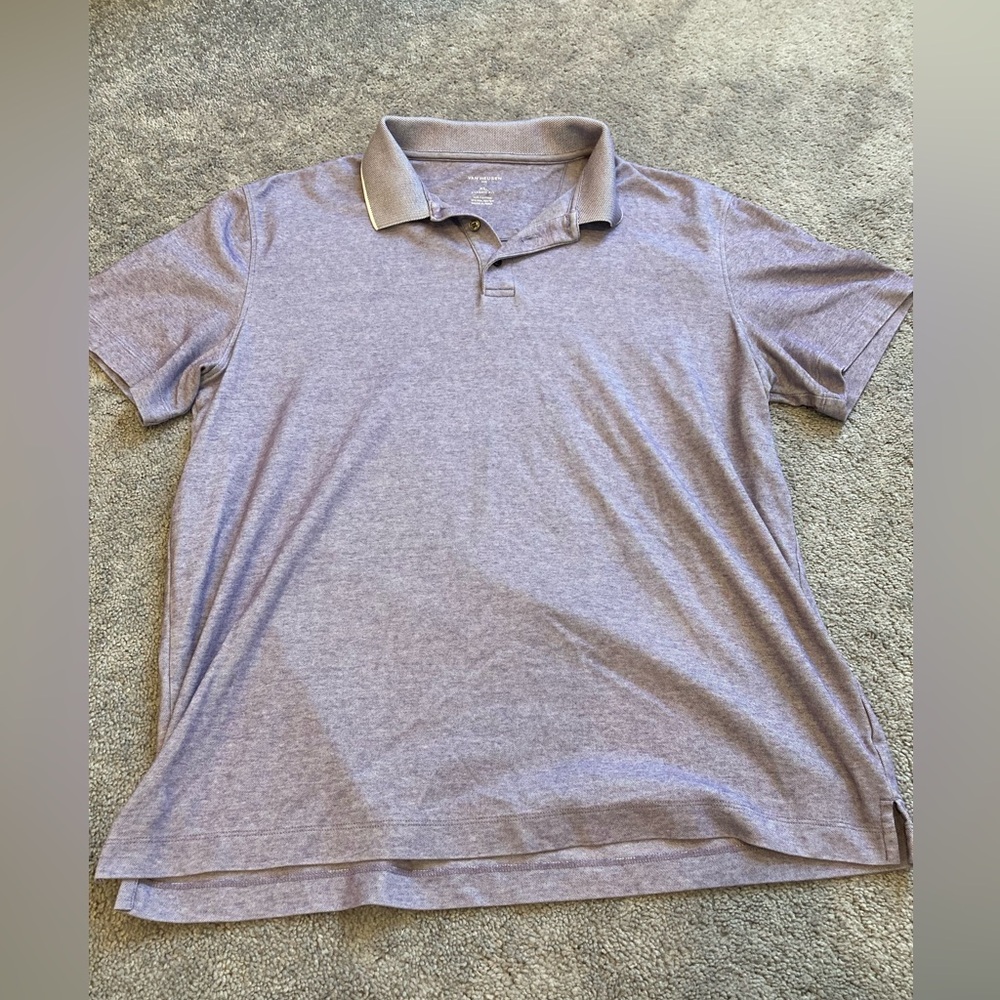Purple Polo Shirt Classic Fit Size XL Mens Short Sleeve Golf Work Tee Office